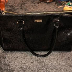 Authentic Kate Spade Black Ostrich Purse
